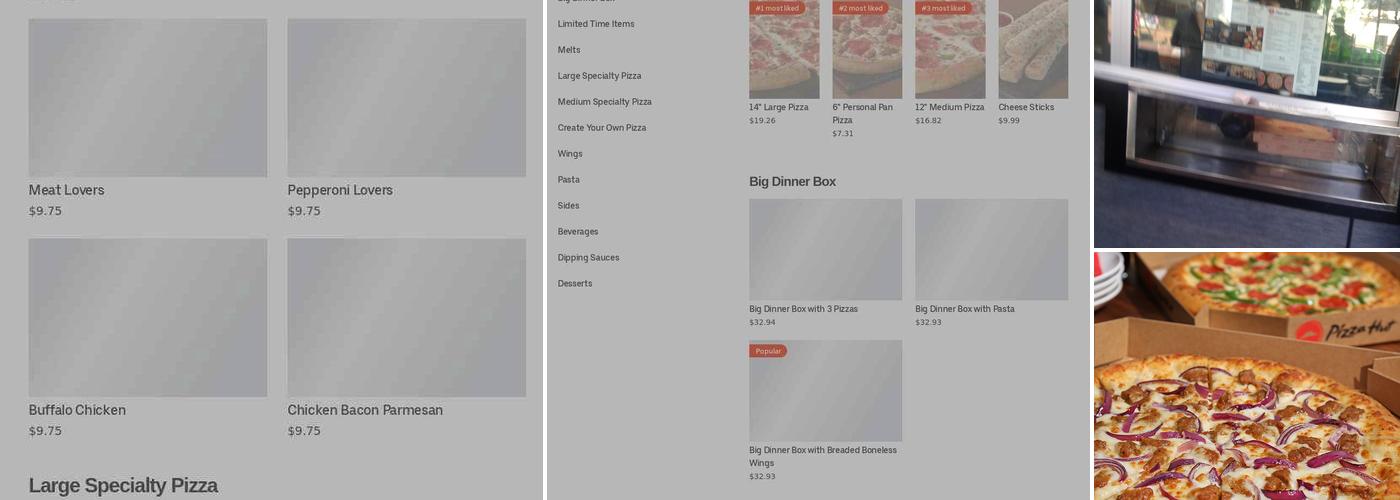 Pizza Hut Menu