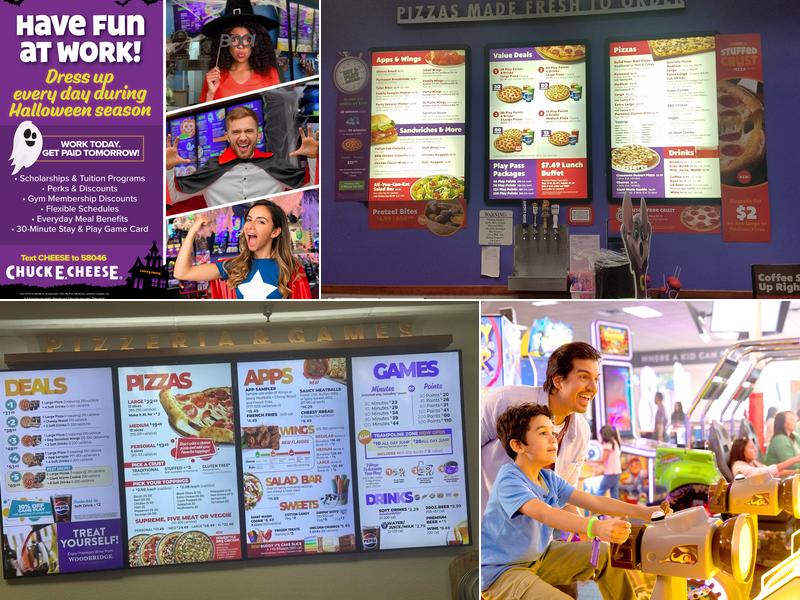 Chuck E. Cheese Menu