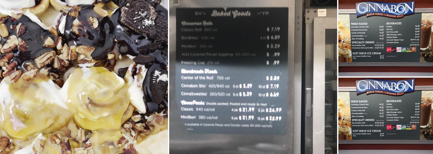 Cinnabon Menu