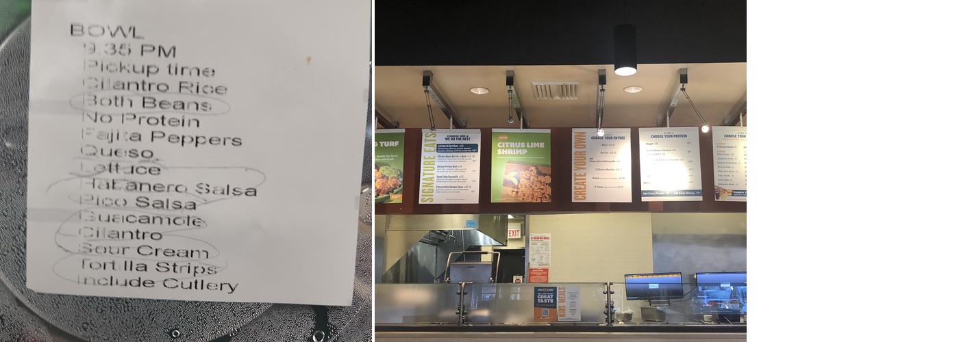 QDOBA Mexican Eats Menu