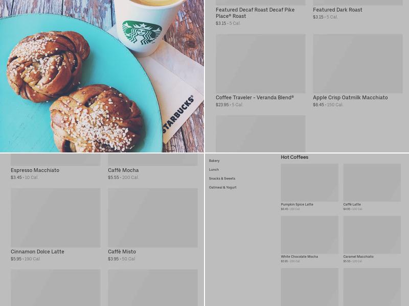 Starbucks Menu