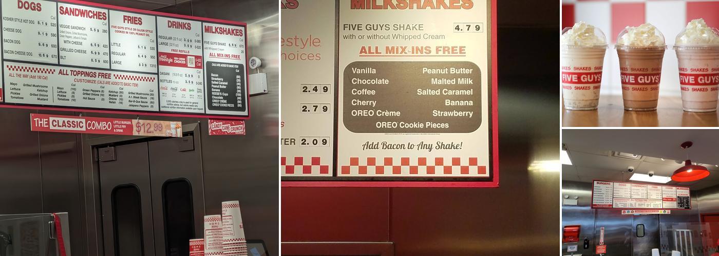 Five Guys Menu