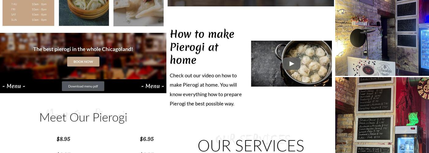 Caesar Pierogi Cafe & Pizza Pot Pie Menu