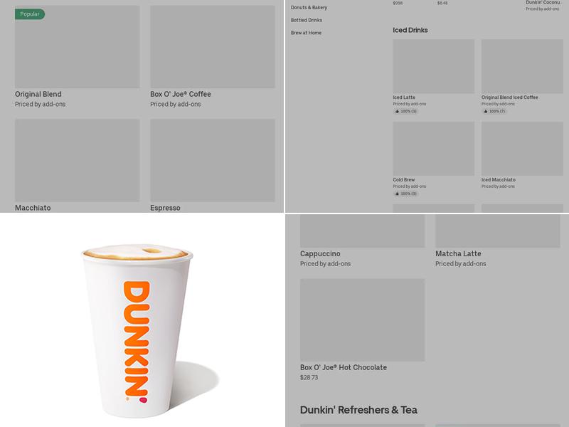 Dunkin' Menu