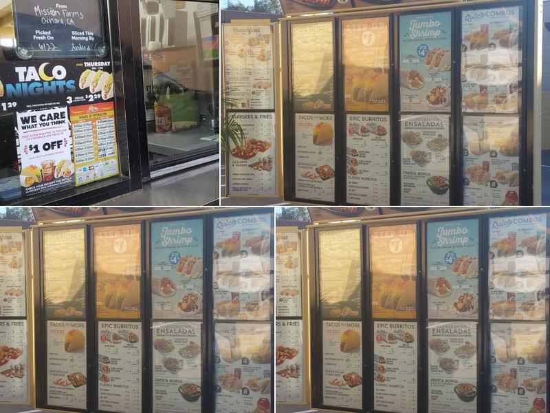 Del Taco Menu