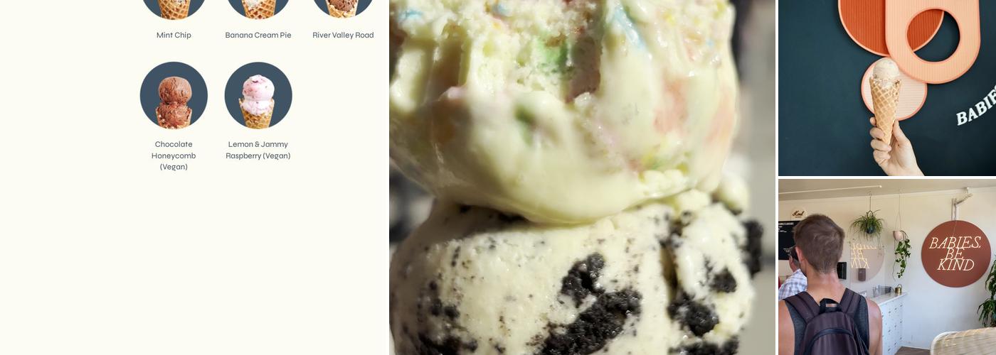 Kind Ice Cream Menu