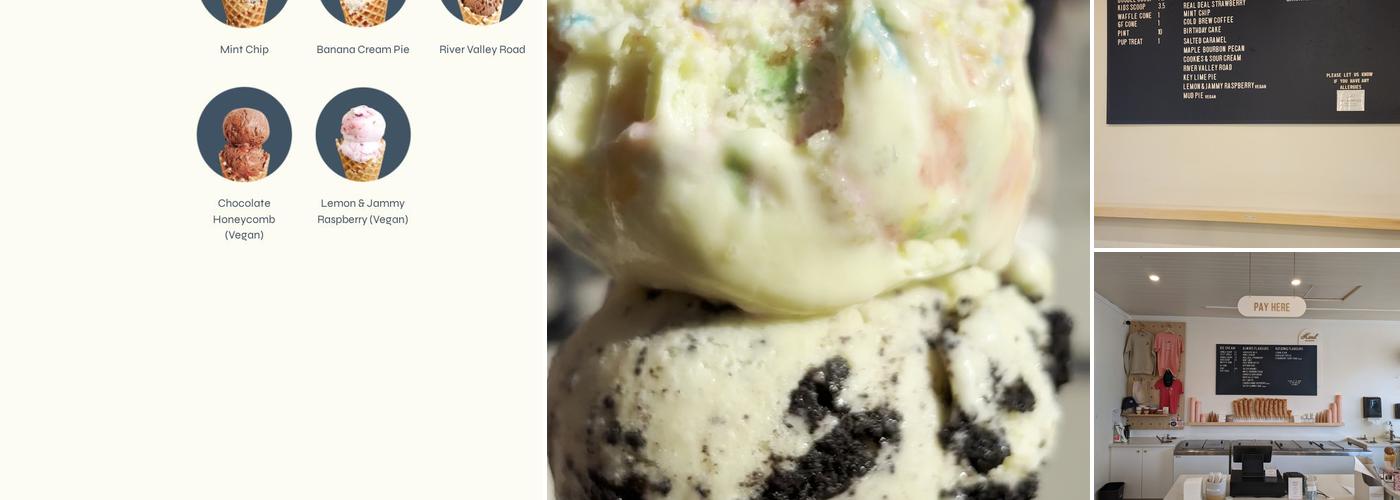 Kind Ice Cream Menu