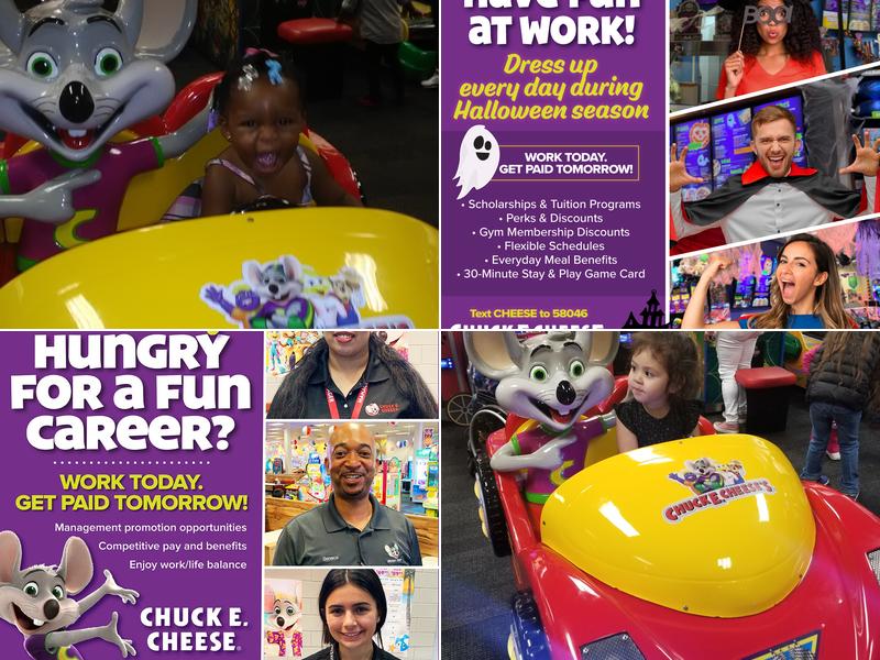 Chuck E. Cheese Menu