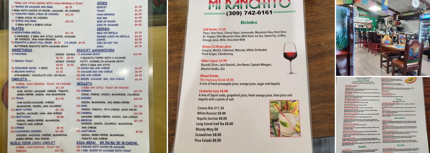 Mi Ranchito Menu