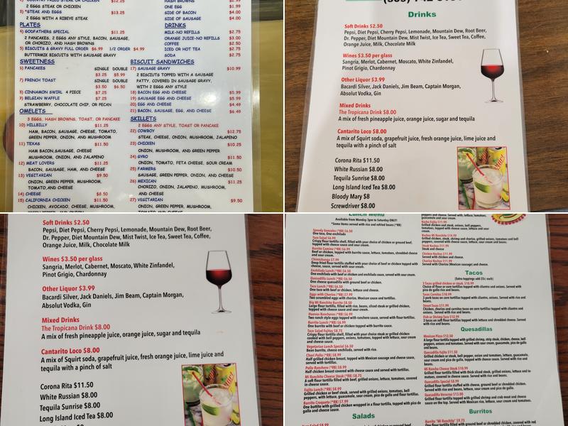 Mi Ranchito Menu