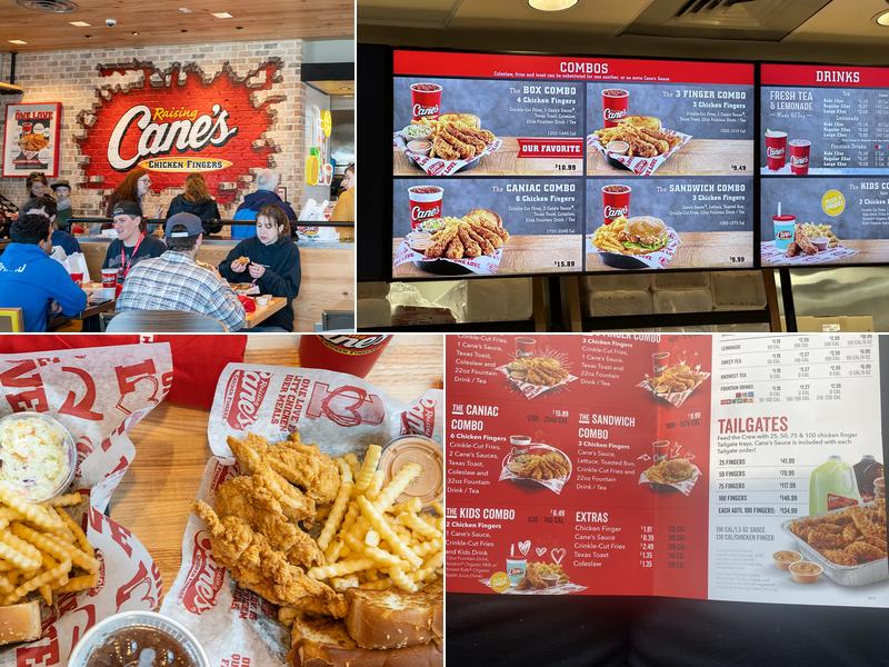 Raising Cane's Chicken Fingers Menu