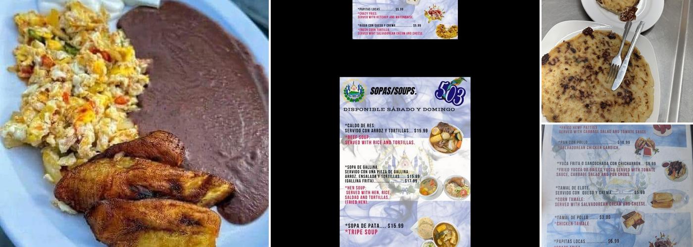 Pupuseria y Antojitos El Pulgarcito. Menu