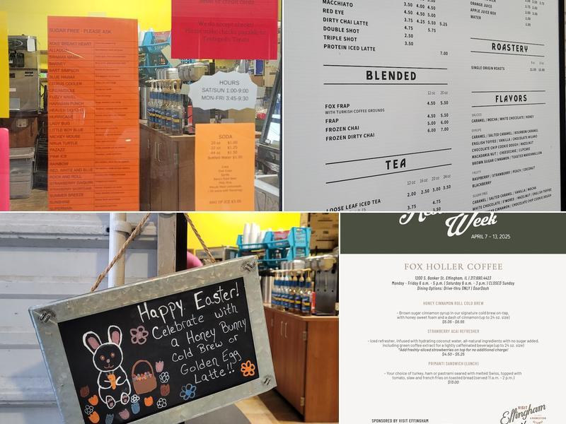 Fox Holler Coffee Menu