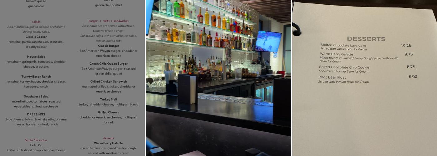 The Kitchen + Bar Menu