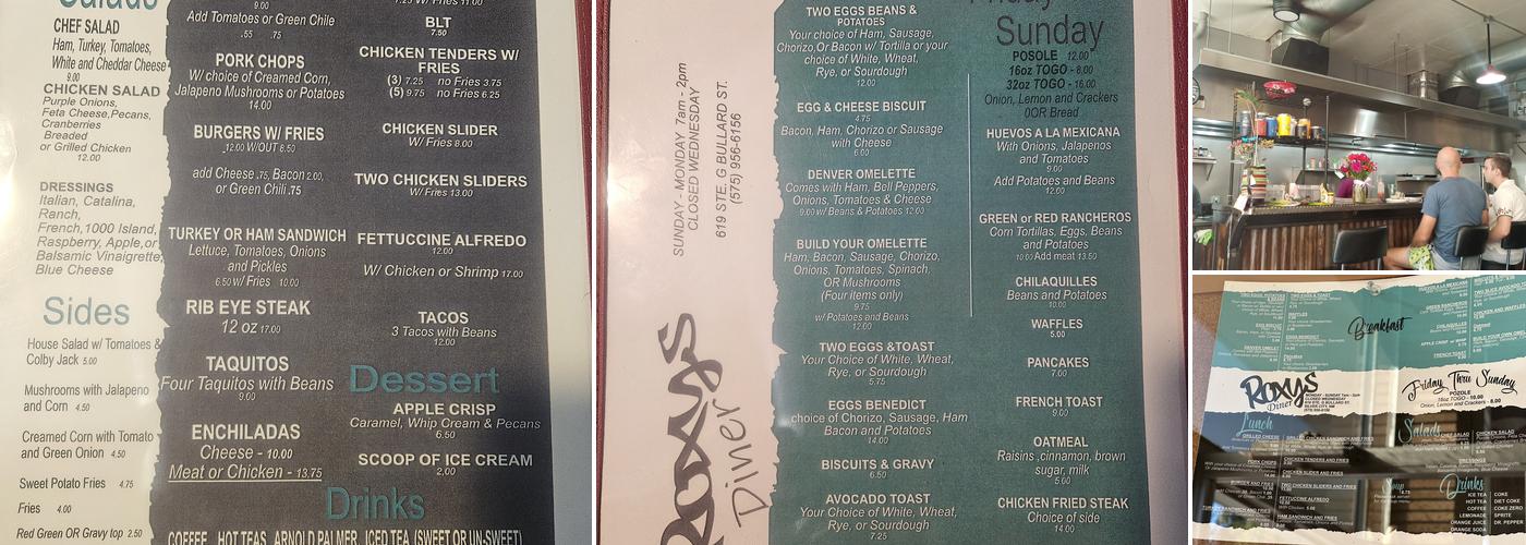 Roxy's Menu