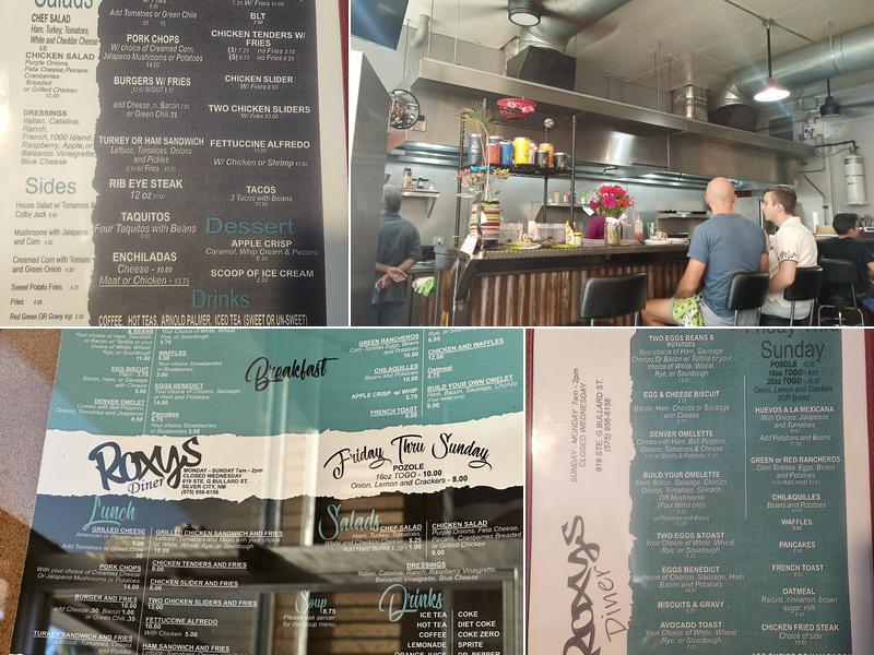 Roxy's Menu