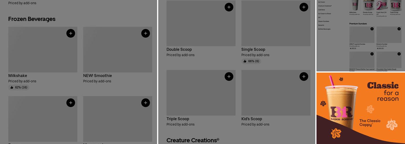 Baskin-Robbins Menu