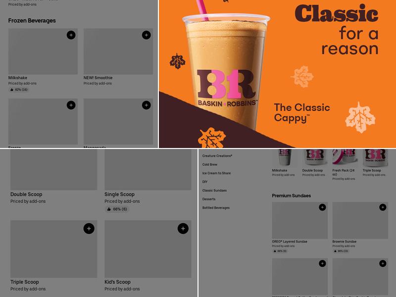 Baskin-Robbins Menu