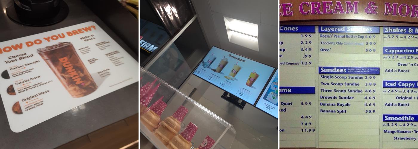 Baskin-Robbins Menu