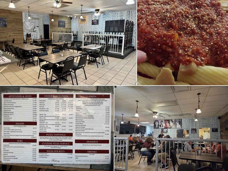 Frances' Pizza Menu