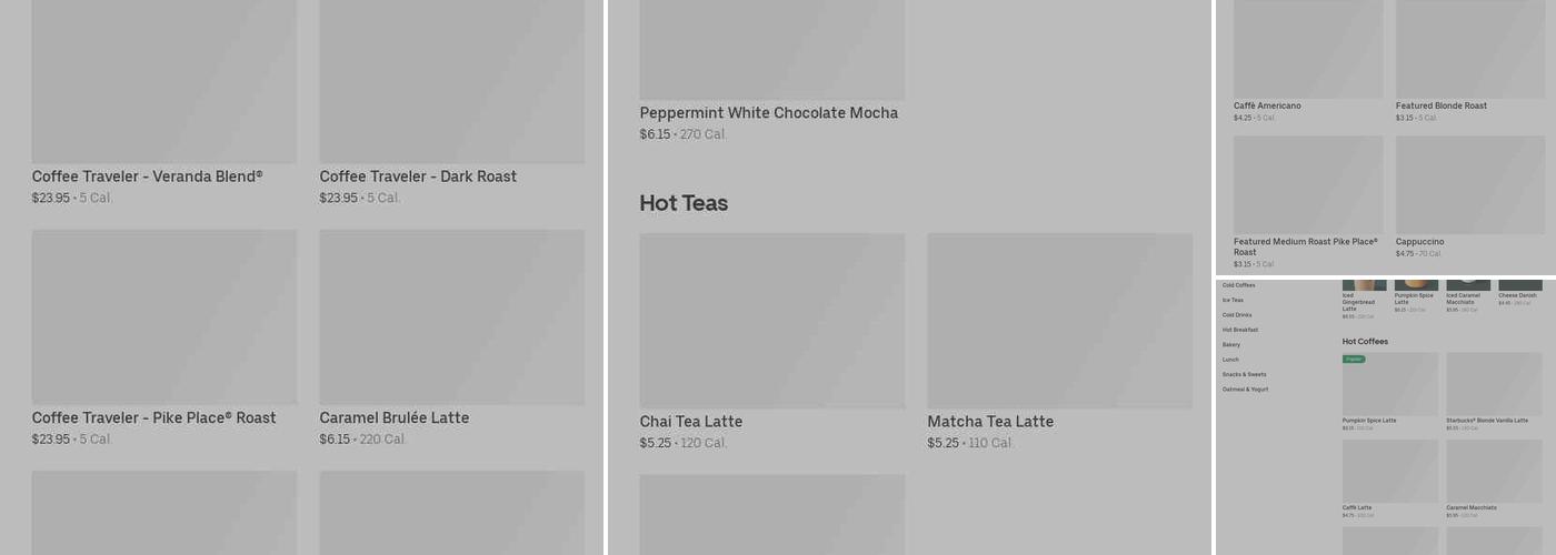 Starbucks Menu