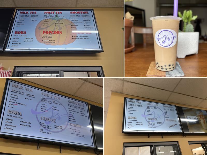 Jay's Bubble Tea Cafe Menu
