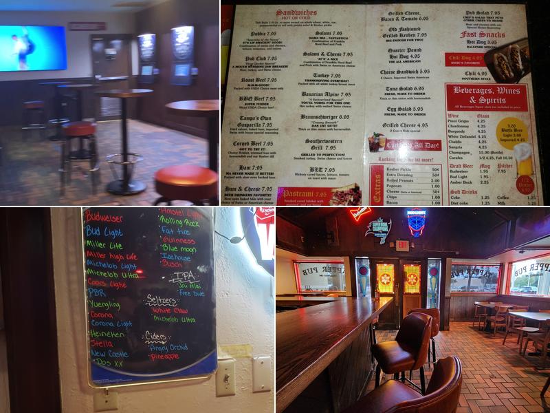 Tapper Pub Menu
