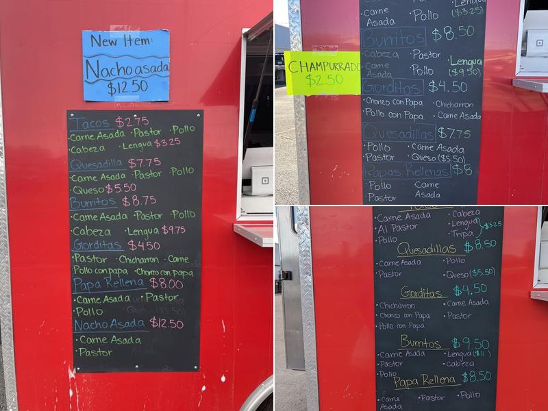 Taqueria Calvillo Menu