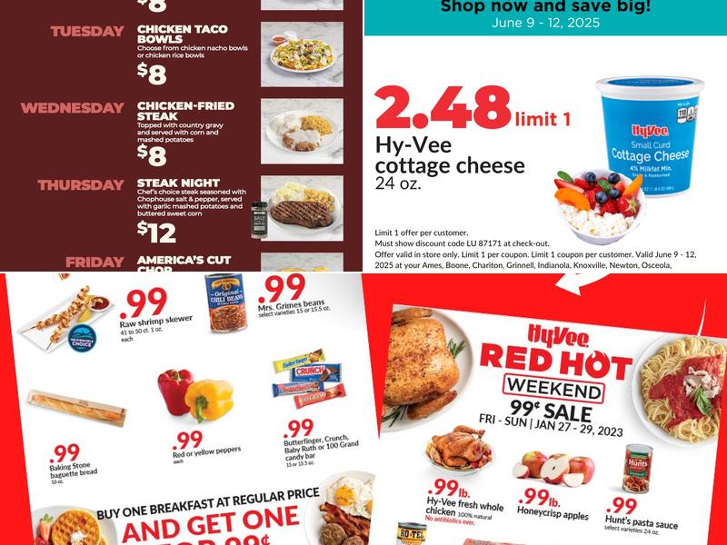 Hy-Vee Chinese Menu