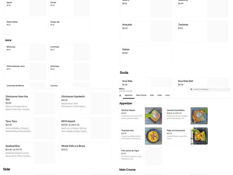 Aji Express Menu