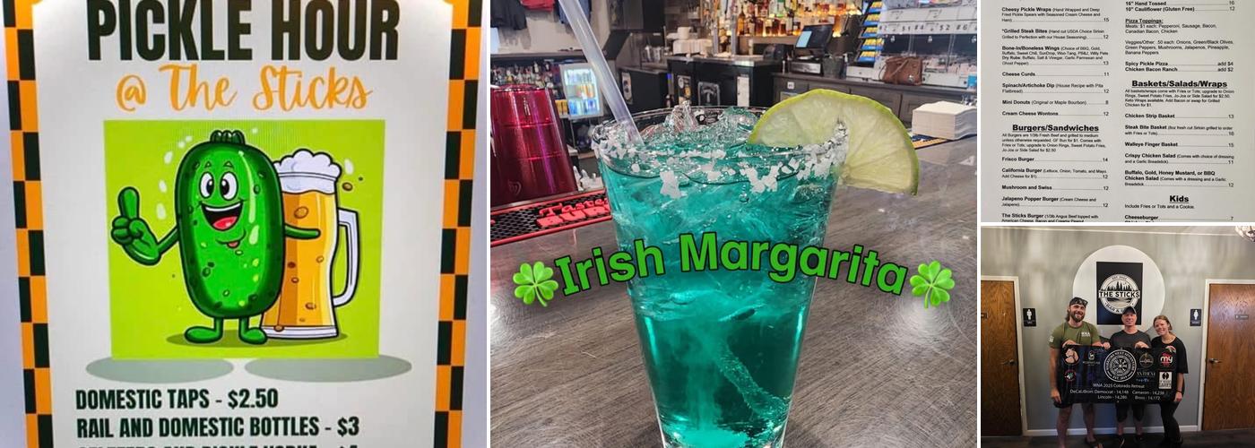 The Sticks Bar and Grill Menu