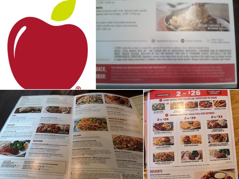 Applebee's Grill + Bar Menu