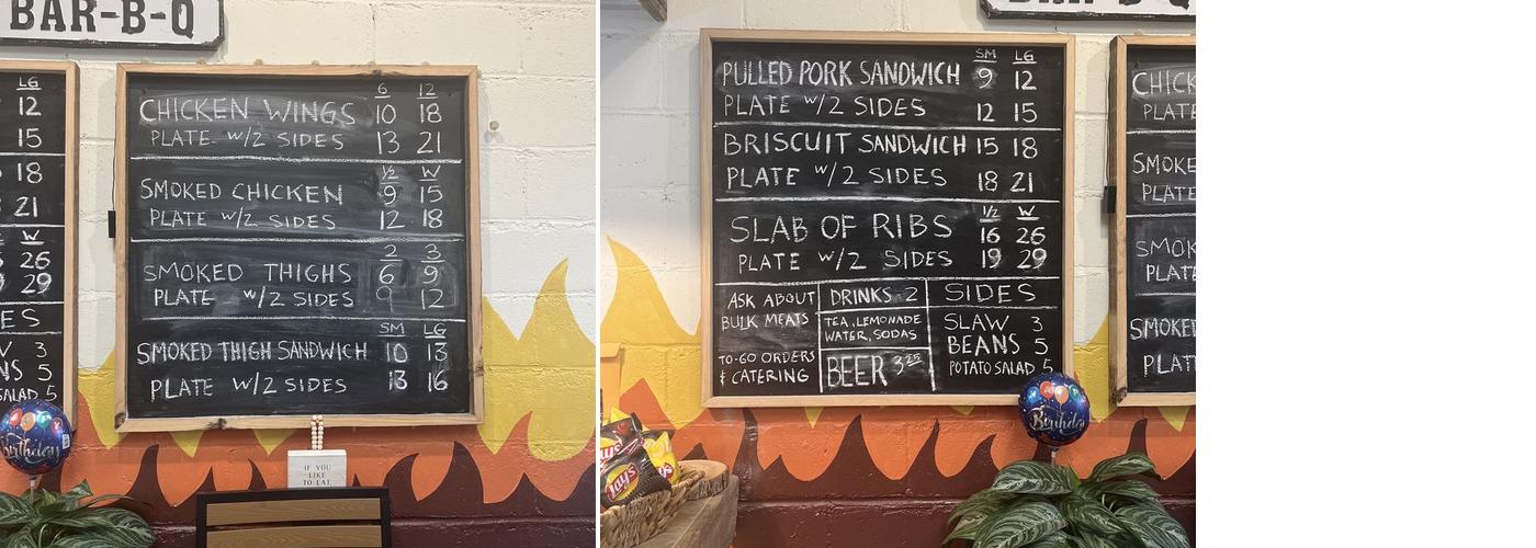 Biscuit Row BBQ Menu