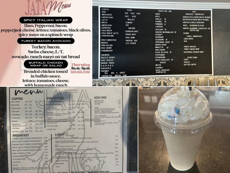 JATA Coffee Co Menu