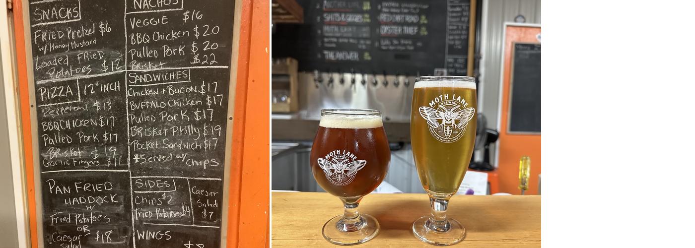 Moth Lane Brewing Menu