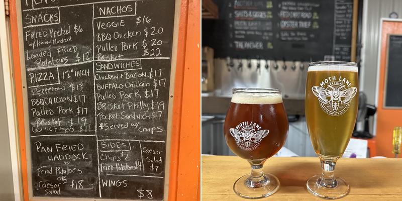 Moth Lane Brewing Menu