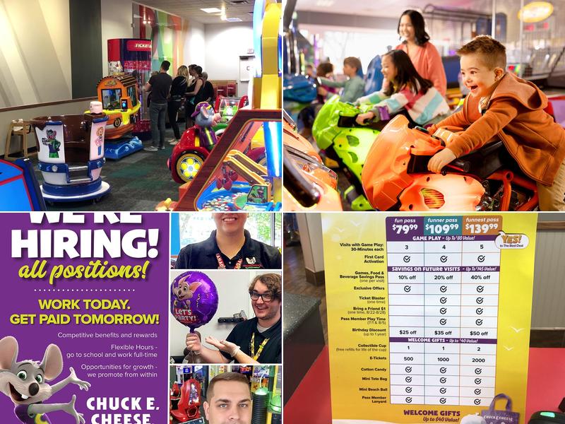 Chuck E. Cheese Menu