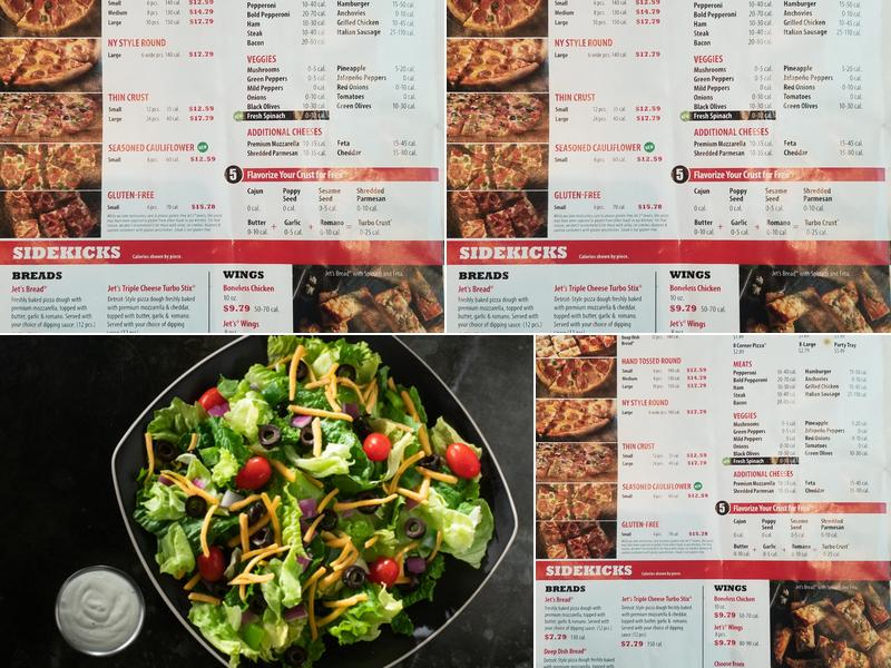 Jet's Pizza Menu