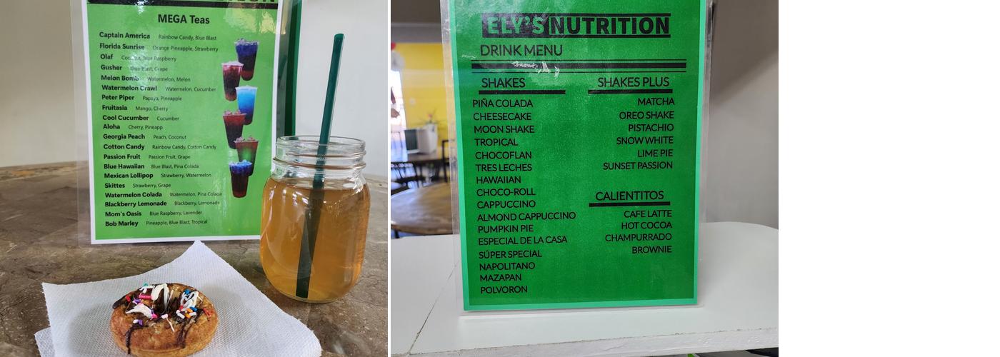 Ely's Nutrition Menu