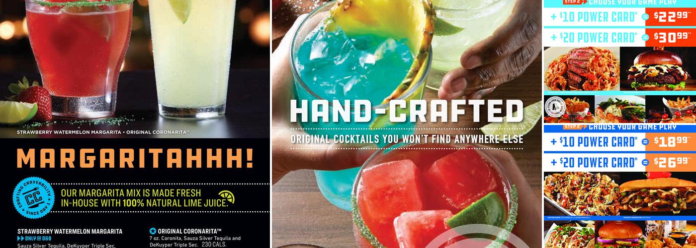 Dave & Buster's Menu