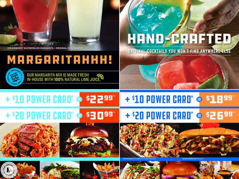 Dave & Buster's Menu
