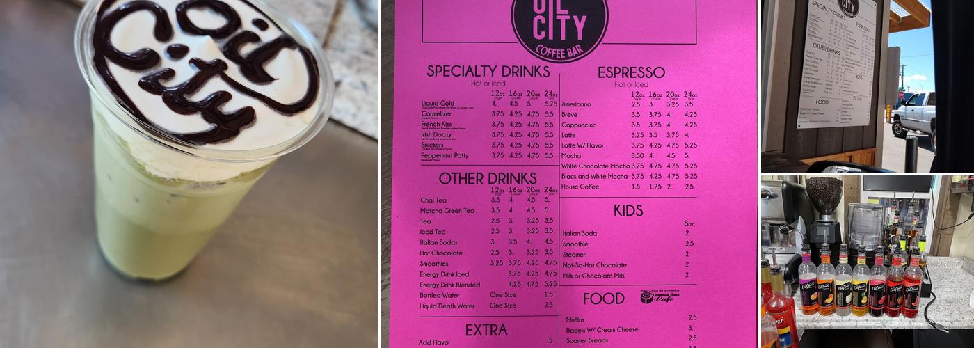 Oil City Coffee Bar Menu