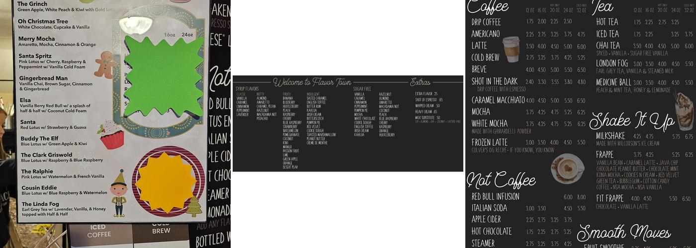 Brain Freeze Menu