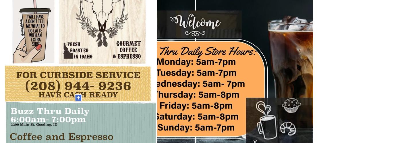 BUZZ THRU DAILY Menu