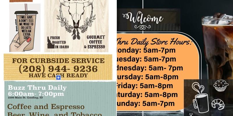 BUZZ THRU DAILY Menu