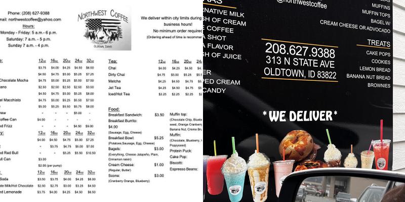 Northwest Coffee Menu