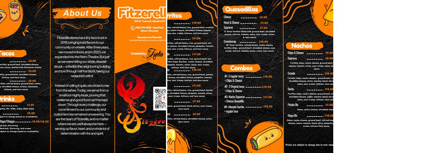 Fitzerellis Menu
