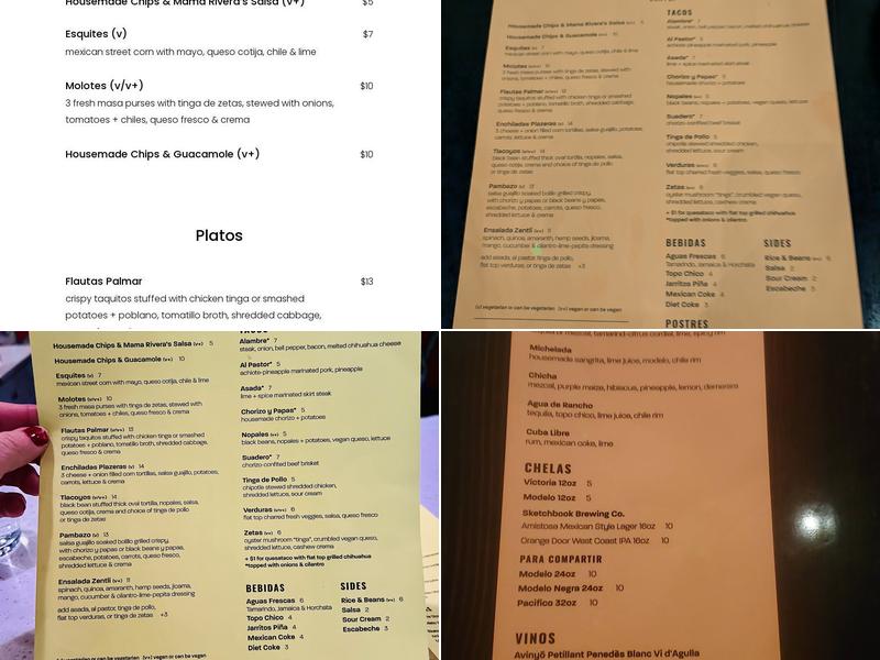 Zentli Menu