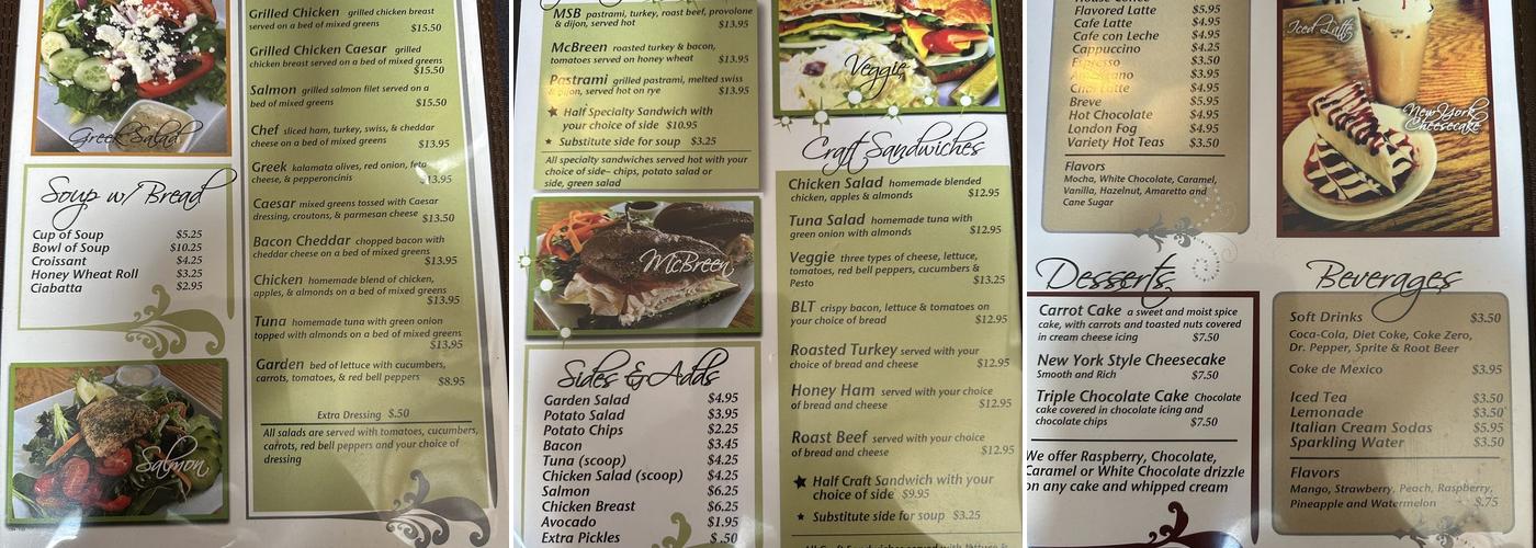 Time 2 Grind Café Menu