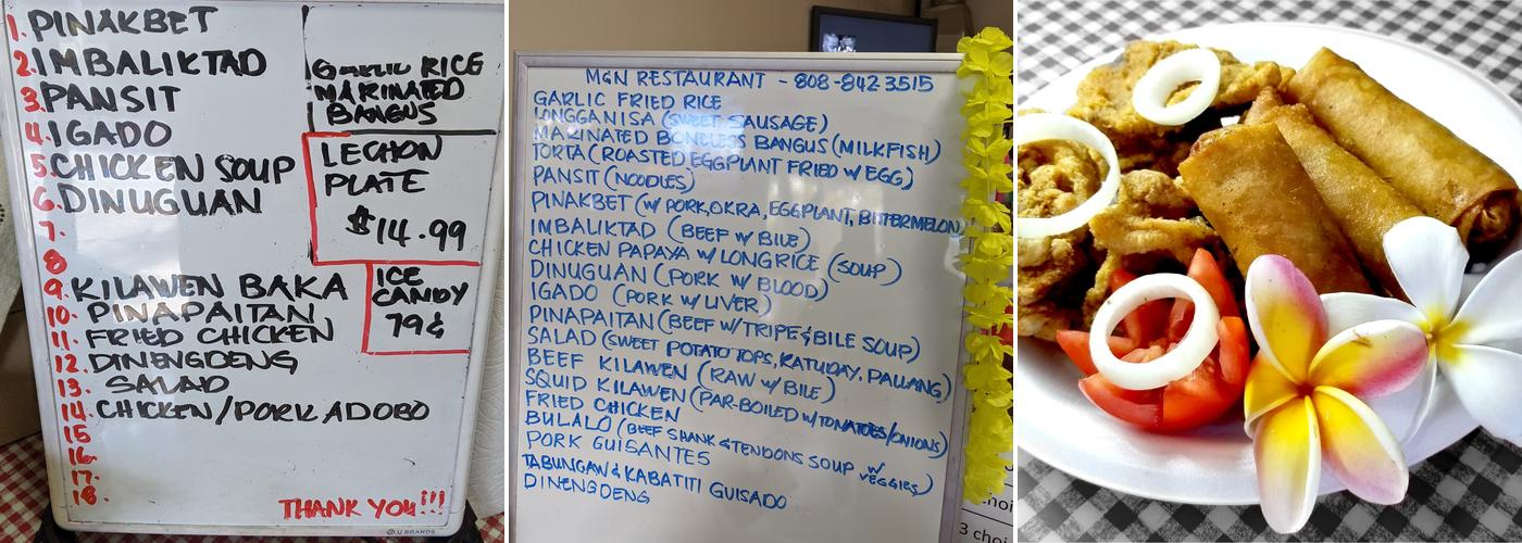M & N Filipino Restaurant Menu
